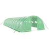 Image de vidaXL Serre avec cadre en acier vert 48 m² 12x4x2 m