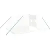 Image de vidaXL Serre avec cadre en acier blanc 16 m² 4x4x2 m