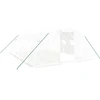 Image de vidaXL Serre avec cadre en acier blanc 24 m² 6x4x2 m