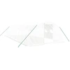 Image de vidaXL Serre avec cadre en acier blanc 40 m² 10x4x2 m