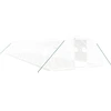 Image de vidaXL Serre avec cadre en acier blanc 64 m² 16x4x2 m