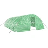 Image de vidaXL Serre avec cadre en acier vert 40 m² 8x5x2,3 m
