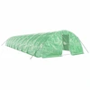 Image de vidaXL Serre avec cadre en acier vert 90 m² 18x5x2,3 m