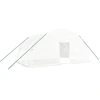 Image de vidaXL Serre avec cadre en acier blanc 24 m² 6x4x2,85 m