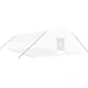 Image de vidaXL Serre avec cadre en acier blanc 72 m² 12x6x2,85 m