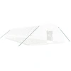Image de vidaXL Serre avec cadre en acier blanc 96 m² 16x6x2,85 m