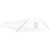 Image de vidaXL Serre avec cadre en acier blanc 132 m² 22x6x2,85 m