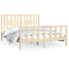 Image de vidaXL Lit en bois massif avec tête de lit en pin 160x200 cm