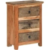 Image de vidaXL Armoire d'appoint 55x33x75 cm bois massif acacia