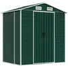 Image de vidaXL Abri de jardin vert 191x130x198 cm Acier galvanisé