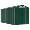 Image de vidaXL Abri de jardin vert 191x385x198 cm Acier galvanisé