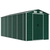 Image de vidaXL Abri de jardin vert 191x470x198 cm Acier galvanisé