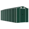Image de vidaXL Abri de jardin vert 191x555x198 cm Acier galvanisé