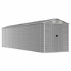 Image de Abri de jardin gris clair 191x725x198 cm Acier galvanisé