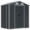 Image de vidaXL Abri de jardin anthracite 191x130x198 cm Acier galvanisé
