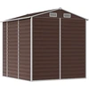 Image de Abri de jardin brun 191x215x198 cm Acier galvanisé