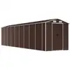 Image de vidaXL Abri de jardin brun 191x810x198 cm Acier galvanisé