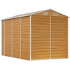 Image de Abri de jardin brun clair 191x300x198 cm Acier galvanisé