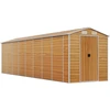 Image de vidaXL Abri de jardin brun clair 191x725x198 cm Acier galvanisé