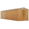 Image de vidaXL Abri de jardin brun clair 191x810x198 cm Acier galvanisé