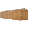 Image de vidaXL Abri de jardin brun clair 191x980x198 cm Acier galvanisé