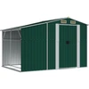Image de vidaXL Abri de jardin vert 277x192,5x179 cm Acier galvanisé
