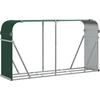 Image de vidaXL Abri pour bois de cheminée Vert 234x45x100 cm Acier galvanisé