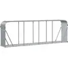Image de vidaXL Abri pour bois de cheminée gris clair 300x45x100 cm Acier galvanisé