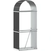 Image de vidaXL Abri pour bois de cheminée Anthracite 80x45x190 cm Acier galvanisé
