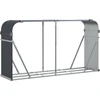 Image de vidaXL Abri pour bois de cheminée Anthracite 180x45x100 cm Acier galvanisé