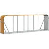 Image de vidaXL Abri pour bois de cheminée Aspect bois 300x45x100 cm Acier galvanisé