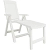 Image de vidaXL Bain de soleil blanc plastique