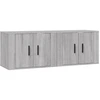 Image de vidaXL Armoires murales TV 2 pcs. Gris Sonoma 57x34,5x40 cm