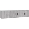 Image de vidaXL Armoires murales TV 3 pcs. Gris Sonoma 57x34,5x40 cm