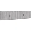 Image de vidaXL Armoires murales TV 2 pcs. Gris Sonoma 80x34,5x40 cm