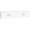 Image de vidaXL Armoires murales TV 2 pcs. Blanc 100x34,5x40 cm