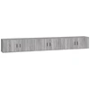 Image de vidaXL Armoires murales TV 3 pcs. Gris Sonoma 100x34,5x40 cm