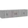 Image de vidaXL Ensemble de meubles TV 3 pi ¨ces Gris Sonoma Bois composite