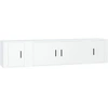 Image de vidaXL Ensemble de meubles TV 3 pièces blanc en bois composite