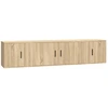 Image de vidaXL Ensemble d'armoires TV 3 pièces en bois composite chêne Sonoma