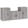 Image de vidaXL Ensemble de meubles TV 3 pièces Gris Sonoma Bois composite