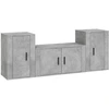 Image de vidaXL Ensemble de 3 meubles TV en bois gris béton