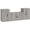 Image de vidaXL Ensemble de meubles TV 3 pi ¨ces Gris Sonoma Bois composite