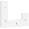 Image de vidaXL Ensemble de 4 armoires TV blanc en bois composite