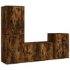 Image de vidaXL Ensemble de meubles TV 4 pièces chêne fumé bois composite