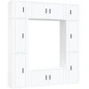 Image de vidaXL Ensemble de 8 meubles TV blanc en bois composite