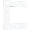 Image de vidaXL Ensemble d'armoires TV 7 pièces blanc bois composite