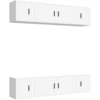 Image de vidaXL 6 Piece TV Cabinet Set White Engineered Wood