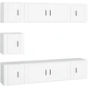 Image de vidaXL Ensemble d'armoires TV 7 pièces blanc bois composite
