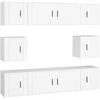 Image de vidaXL Ensemble de 8 meubles TV blanc en bois composite